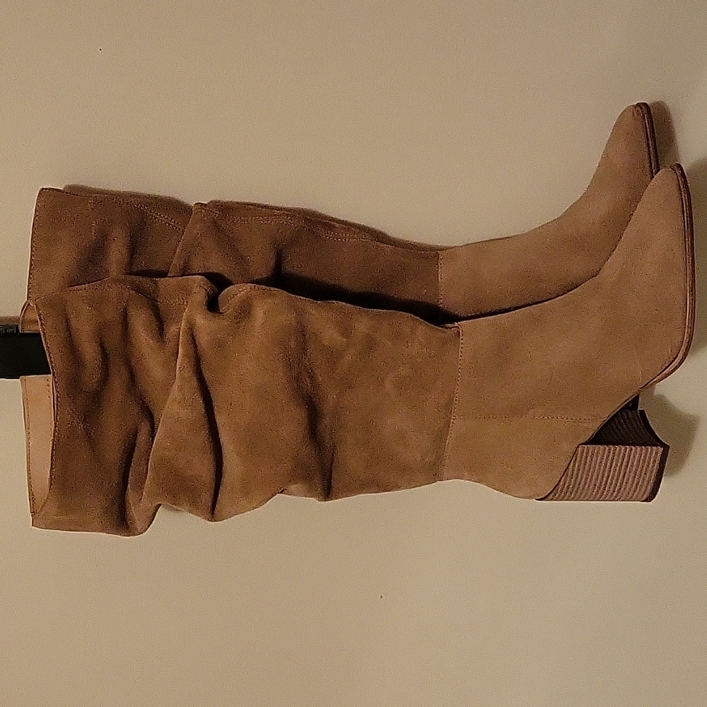 Steve Madden tan knee boots